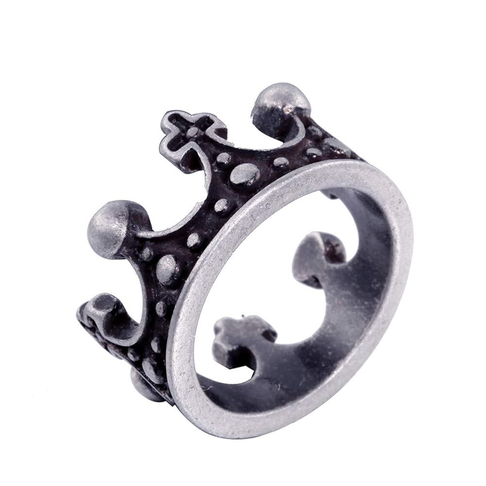 OAKKY Men's Vintage Royal King Crown Ring Stainless Steel
